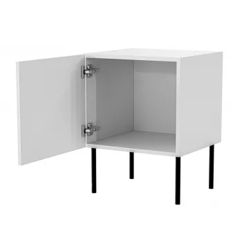 Nachtkastjesset 2 stuks cama meble PALAZZO BIS 45×39×H59 cm, wit mat, MDF/spaanplaat