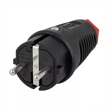 ABL Expert Schuko-stekker 100000043 (TPE) zwart sv IP44 3x2,5 (100000043)
