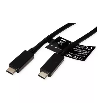 USB-kabel ROLINE 11.02.9057 USB 3.2 Gen 2 1m USB C zwart