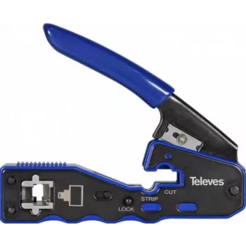 Krimptang Televes 209802 voor RJ45-stekkers, automatische snede, model 37230