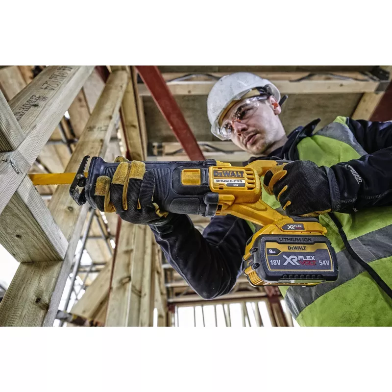 DEWALT DCS389NT reciprozaag FlexVolt 54V TSTAK zwart, geel