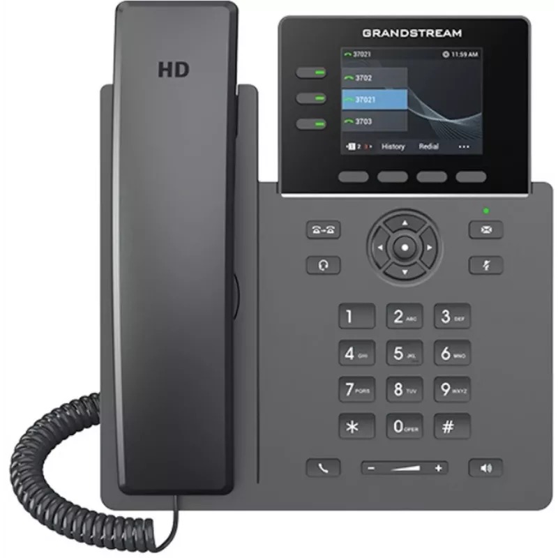 Grandstream Networks GRP2611G IP-telefoon zwart 3 regels TFT