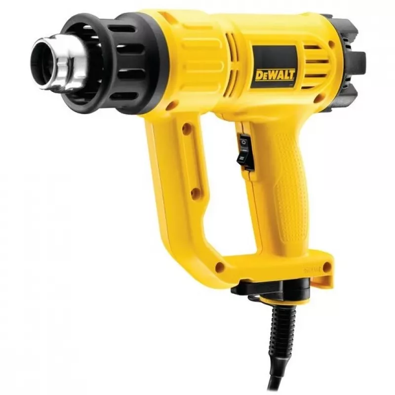 Heteluchtpistool DeWalt D26411 — 1800 W, pistoolgreep, max. 600 °C, 450 l/min luchtstroom, geel
