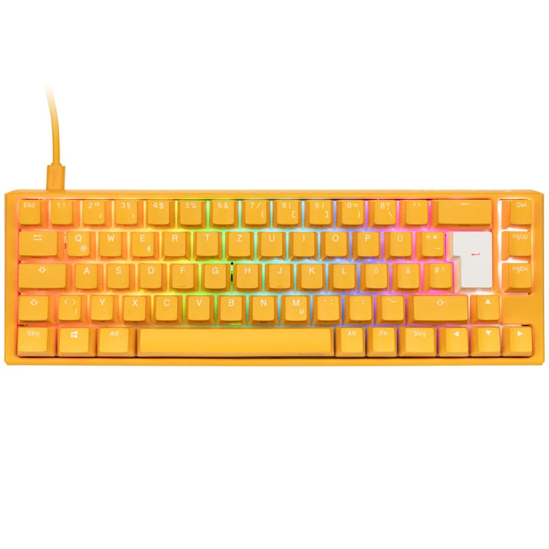 Ducky One 3 SF Geel Toetsenbord Gaming USB Duits Mechanisch RGB LED