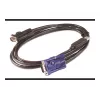 APC KVM USB-kabel - 6 ft (1,8 m), 1,83 m, USB, USB, VGA, zwart, USB-A