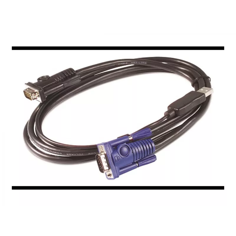 APC KVM USB-kabel - 6 ft (1,8 m), 1,83 m, USB, USB, VGA, zwart, USB-A