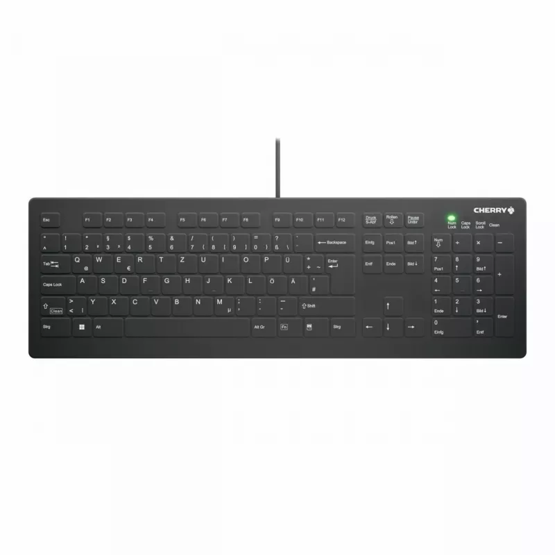 CHERRY AK-C8112 Medical USB QWERTZ Duits zwart wit full-size toetsenbord
