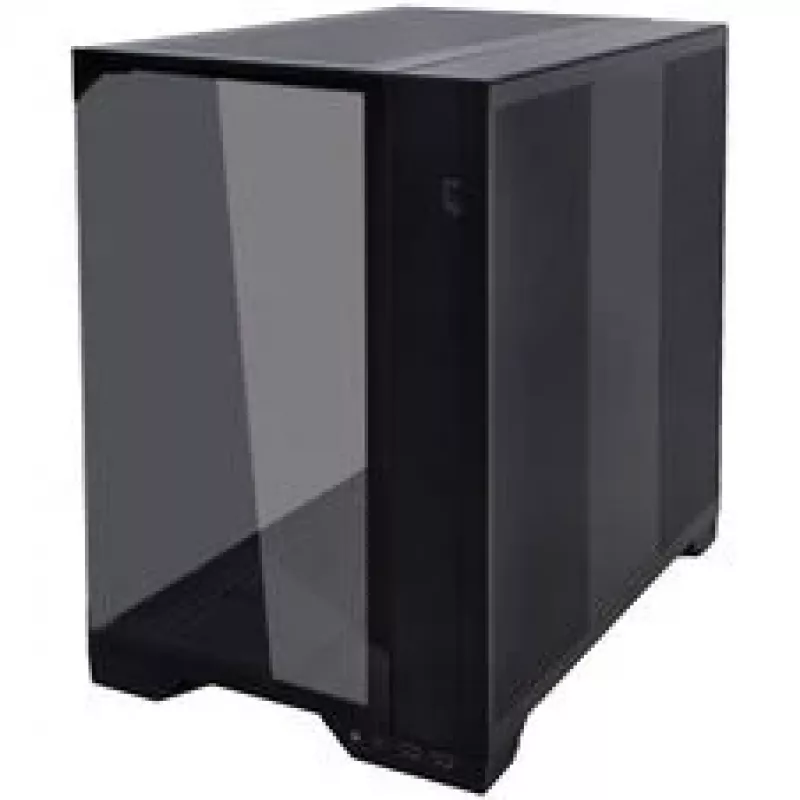 Lian Li O11 Vision Compact pc-behuizing bundel + 3x UNI FAN SL-INF 120 Reverse Blade ventilatoren - zwart