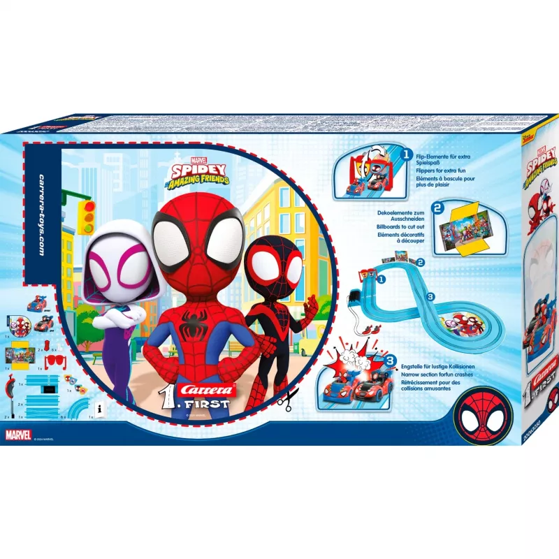 CARRERA banenset 1First Spidey Go! slotcar-baan 2,9 m lengte