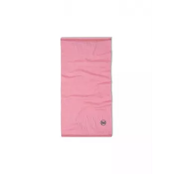 Multifunctionele kinderbandana Buff Merino Lightweight – effen rozenroze, naadloze merinowollen hoofddeksel voor kinderen