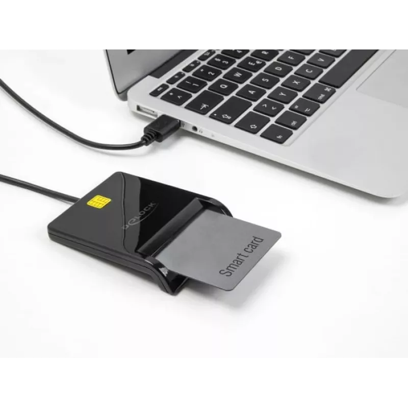 Smart Card Reader DeLOCK 91724 USB Type-A zwart