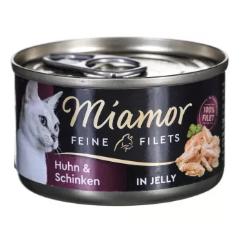 Nathundervoer voor katten Miamor MIAMOR Feine Filets 74044, kip & rijst, 100 g blik, voor volwassen katten
