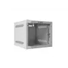 Lanberg WF10-2304-10S 10" wandrack-kast 4U, 280×310 mm, glazen deur, 20 kg, grijs (RAL 7035)