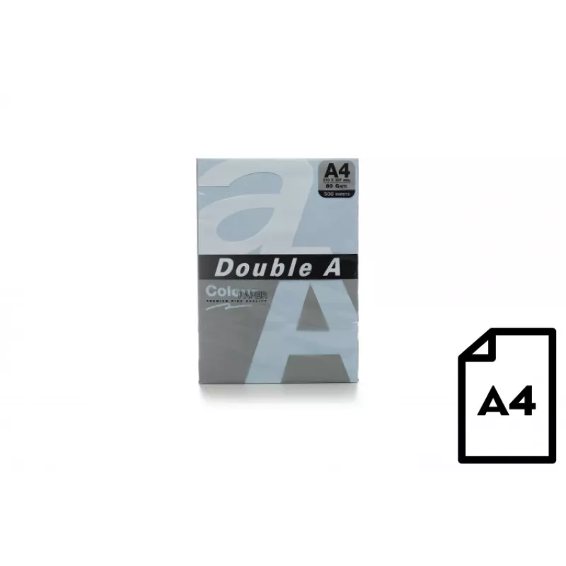 Kleurenpapier Double A, 80 g, A4, 500 vel, ocean