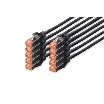 Digitus DK-1644-010-BL-10 ethernet-patchkabel zwart