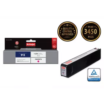 Activejet AH-913MR inkt (vervanging voor HP 913 F6T78AE; Premium; 45 ml; magenta)