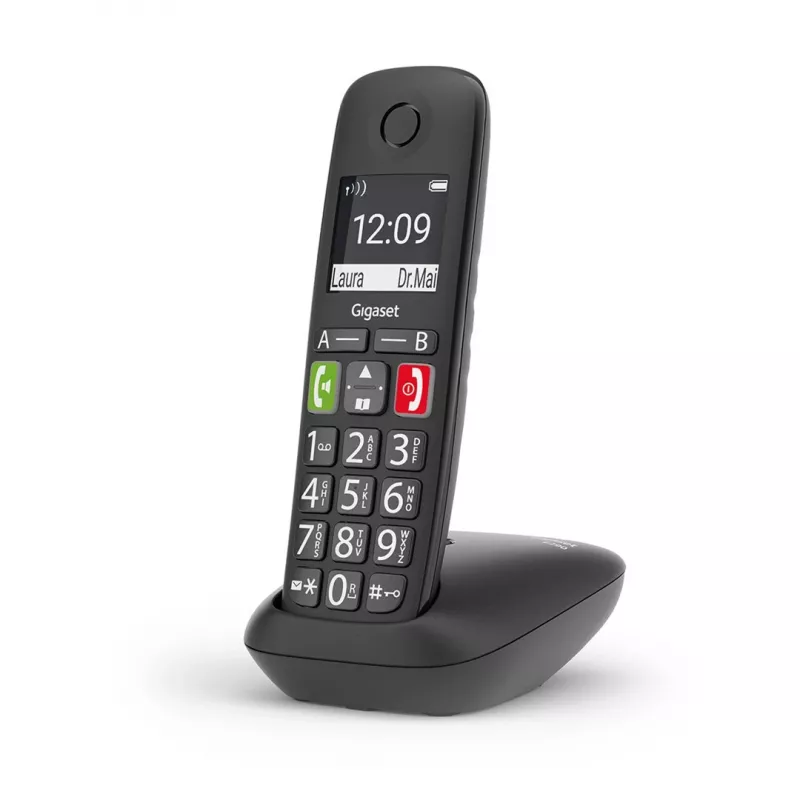Gigaset E290 draadloze telefoon, zwart