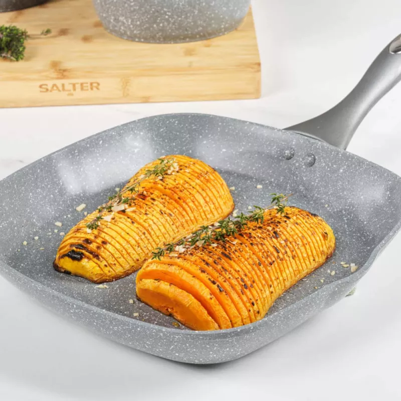 Grillpan Salter 28 cm antiaanbaklaag met marmerlaag