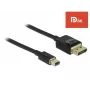 DeLOCK - DisplayPort-kabel - DisplayPort (M) naar Mini DisplayPort (M) - 2 m - zwart - 8K-ondersteuning