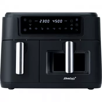 Dual heteluchtfriteuse HF 9500 DUO (zwart, 2.400 watt, 2 manden 6 L + 3,5 L)