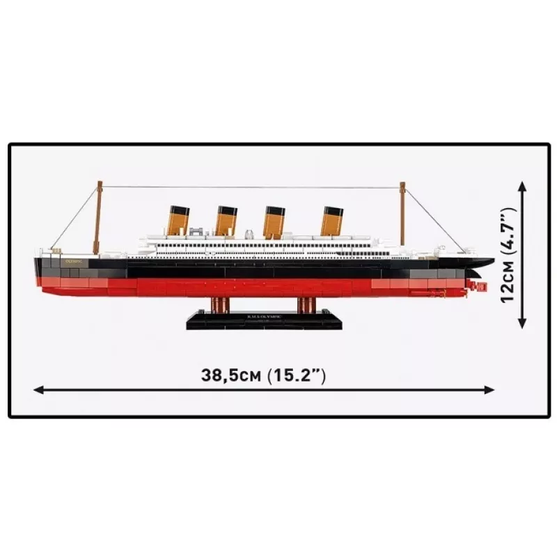 Bouwset Cobi Blocks R.M.S. Olympic 59 blokken — 59-delige modelbouwset