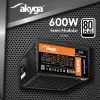 Akyga AK-C2-600 Classic 600 W ATX-voeding, semi-modulair, actieve PFC, 120-mm ventilator