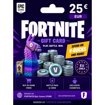 Fortnite cadeaukaart 25 EUR - Epic Games digitale code