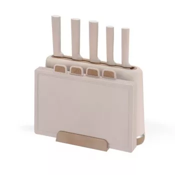Maestro MR-1412-BEIGE messenset met blok + snijplankenset beige