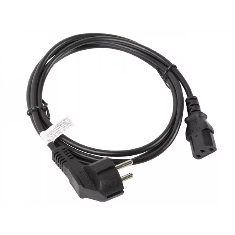 Lanberg CA-C13C-10CC-0018-BK stroomkabel zwart 1,8 m C13-koppeling CEE7/7 (CA-C13C-10CC-0018-BK)
