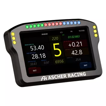 Stuurwiel-dashboardpaneel Ascher Racing 5 inch model 76080029 voor sim-racing-displays