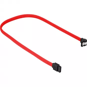 SATA-kabel Sharkoon SATA 3 0,45m 7-pins zwart rood