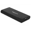 Delock - behuizing voor opslagmedium - M.2 - M.2 NVMe-kaart - USB 3.1 (Gen 2) - zwart (42614)