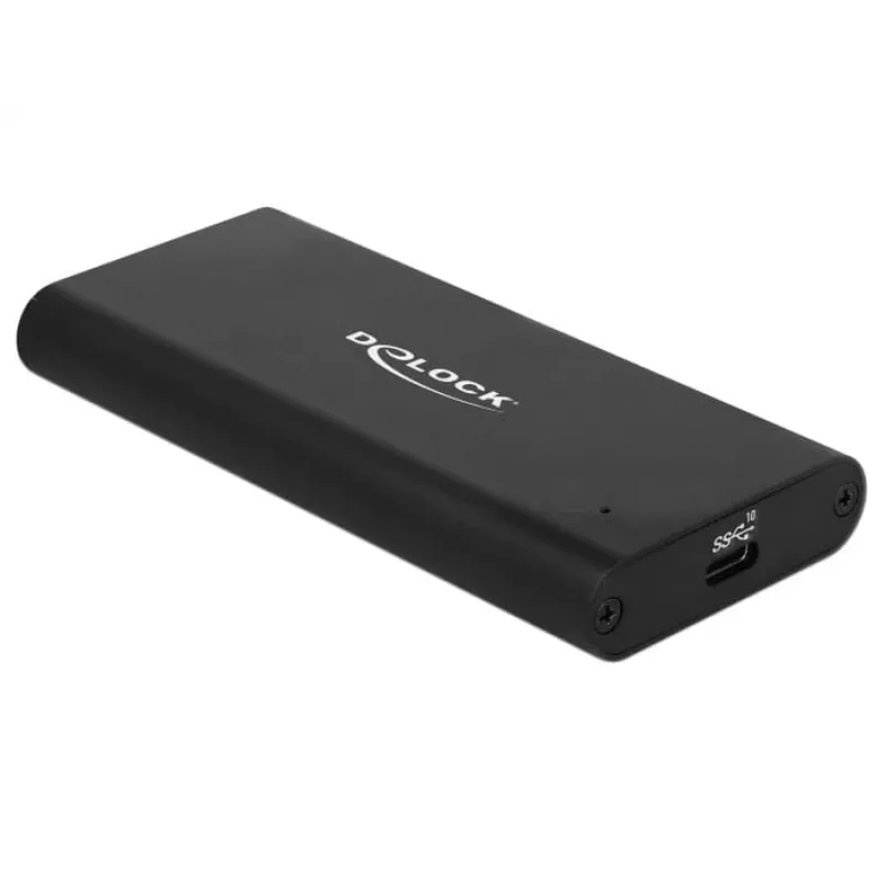 Delock - behuizing voor opslagmedium - M.2 - M.2 NVMe-kaart - USB 3.1 (Gen 2) - zwart (42614)