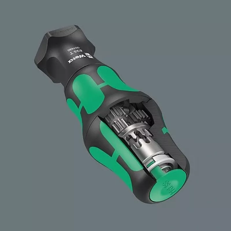 Wera 826 T Kraftform Turbo Bithouder-schroevendraaier met Rapidaptor, 1/4 inch