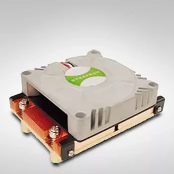 Inter-Tech Dynatron H-38G - processorkoeler - (voor: socket 604) - koper - 70 mm - 1U (88885086)