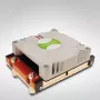 Inter-Tech Dynatron H-38G - processorkoeler - (voor: socket 604) - koper - 70 mm - 1U (88885086)