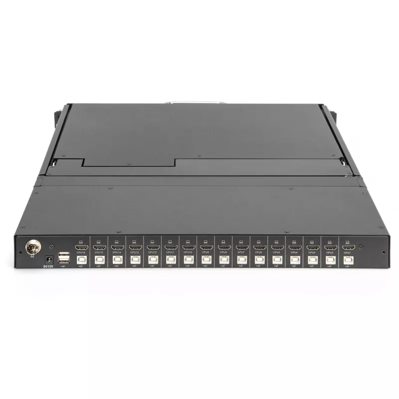 Digitus 17 inch HD LCD KVM-console 16-poorts HDMI Duits toetsenbord