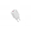 AC USB-oplader DIGITUS 20W, 1x USB-C, 1x USB-A, ingang 100–240V, wit
