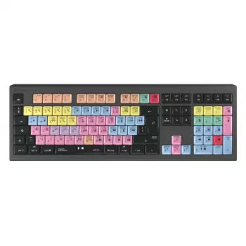 Logickeyboard ASTRA 2 USB QWERTY toetsenbord zwart full-size 104 toetsen