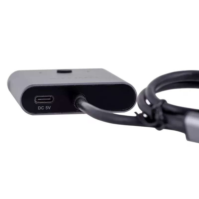 Unitek D1078A bidirectionele USB-C 4K-switch, 2 ingangen en 1 uitgang