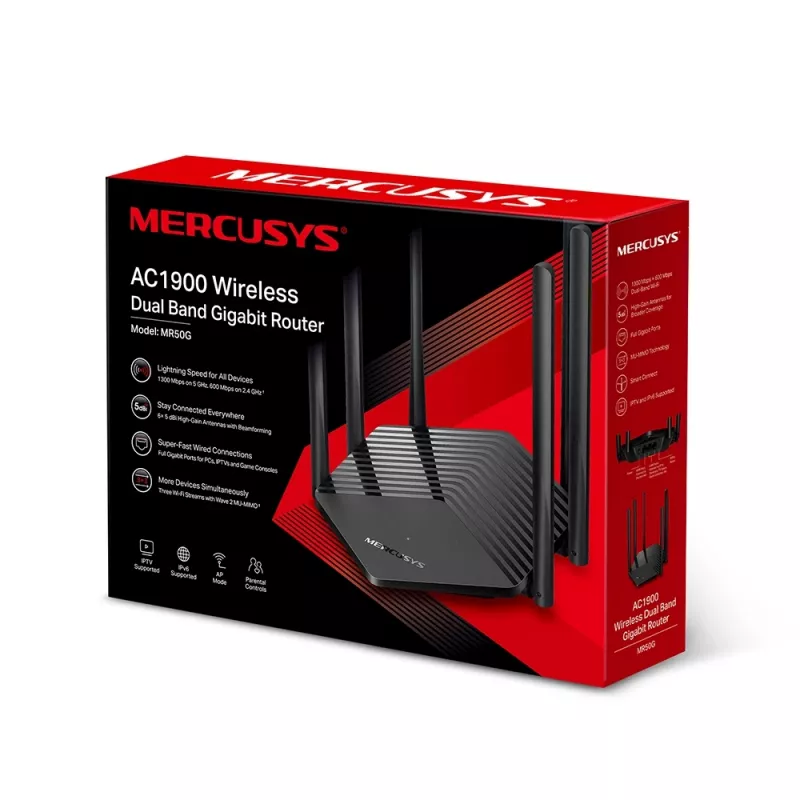 Mercusys AC1900 draadloze dualband Gigabit-router