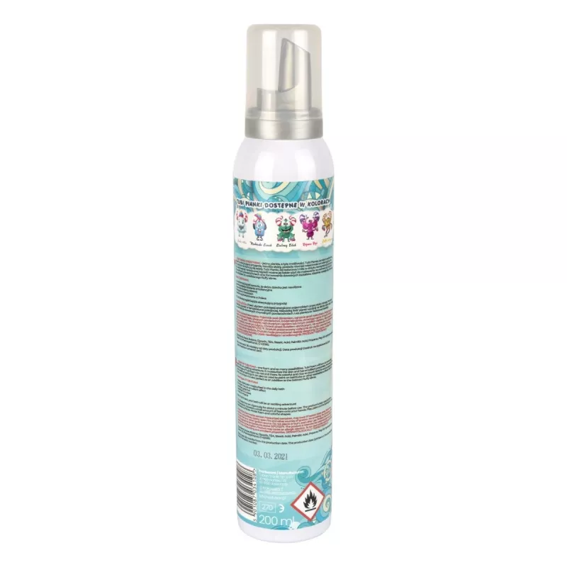 TUBAN Tubi Foam Blue Zenek 200 ml — babyschoonmaakschuim, zachte babyhygiëne