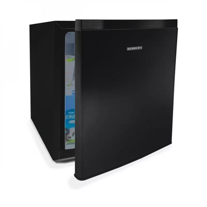 Koelkast HEINRICH'S HKB 4188 SW zwart – 45 L, klasse E, 39 dB, omkeerbare deur