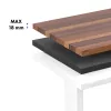 Elektrisch in hoogte verstelbaar bureau ergo office ER-400 W — max. hoogte 1160 mm, max. belasting 80 kg