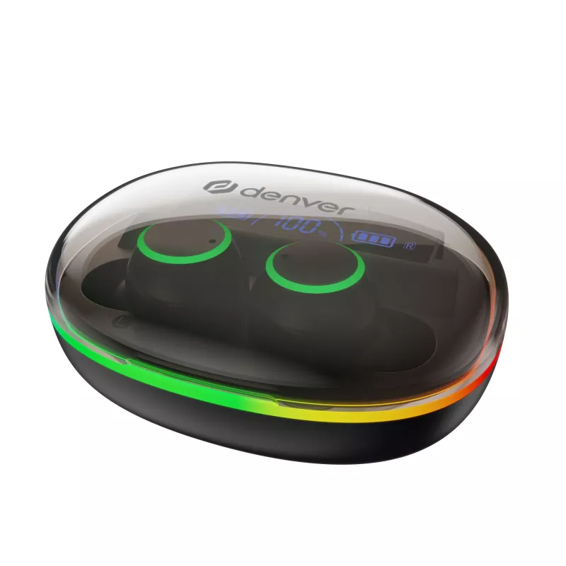 Denver TWE-55B True Wireless Bluetooth-oordopjes, zwart