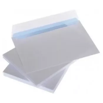 Enveloppen met strepen C5 162x229 mm, wit 80g x 50 stuks