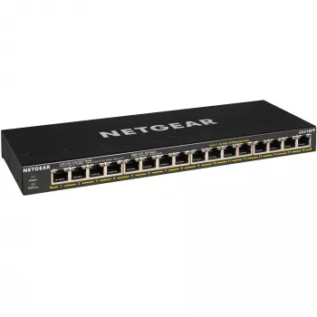 NETGEAR GS316PP unmanaged Gigabit Ethernet (10/100/1000) Power over Ethernet (PoE) zwart