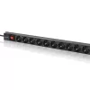 Qoltec aluminium PDU voor RACK | 16A | 16 x Schuko | verticaal | 1,8 m