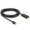 Videokabel-adapter DeLOCK 83698 Mini DisplayPort naar HDMI 1m zwart