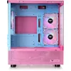 View 170 TG ARGB, towerbehuizing roze, Tempered Glass x 2